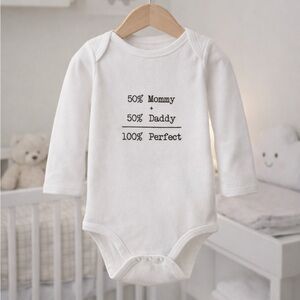 Gerber White Baby Bodysuit with Fun Print